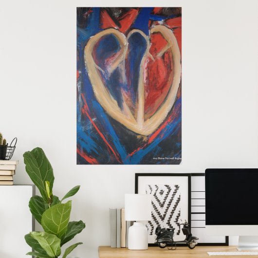 Het Hart Poster (Thuiskantoor)