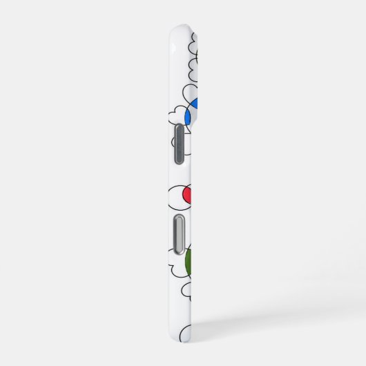 Het hart rondt de iPhone-hoesjes iPhone Hoesje (Rechterkant)