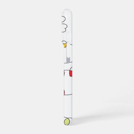 Het hart rondt de iPhone-hoesjes iPhone Hoesje (Linkerkant)