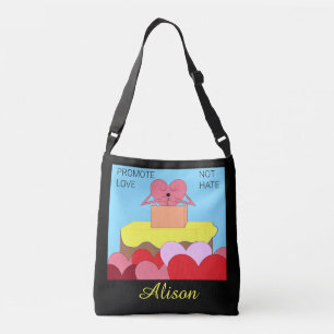 Het hart spreekt over liefde: crossbody tas