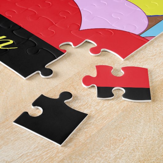 Het hart spreekt over liefde: legpuzzel (Zijkant)