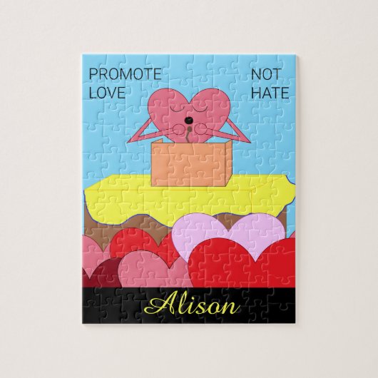 Het hart spreekt over liefde: legpuzzel (Verticaal)