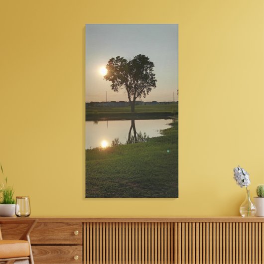 Het hart van alles canvas afdruk (Insitu (Woonkamer))