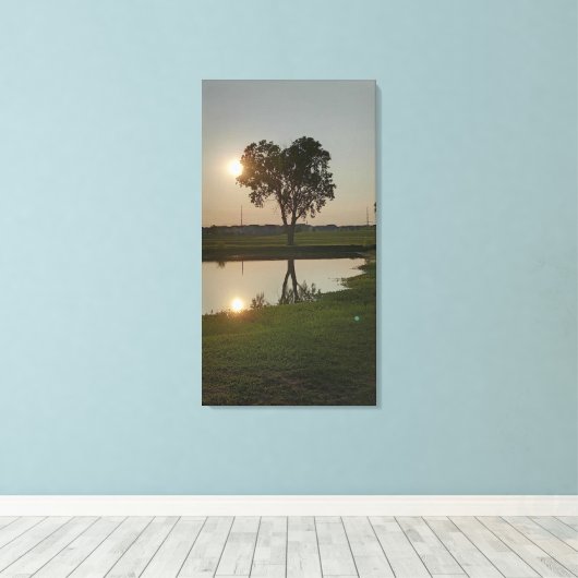 Het hart van alles canvas afdruk (Insitu (Houten vloer))