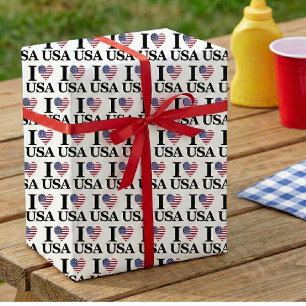 Het "Hart van Amerika"-Cadeaupapier Cadeaupapier