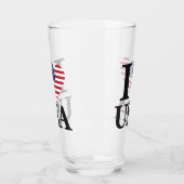 Het "Hart van Amerika"-Pintglas Glas (Links)