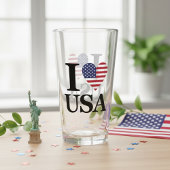 Het "Hart van Amerika"-Pintglas Glas