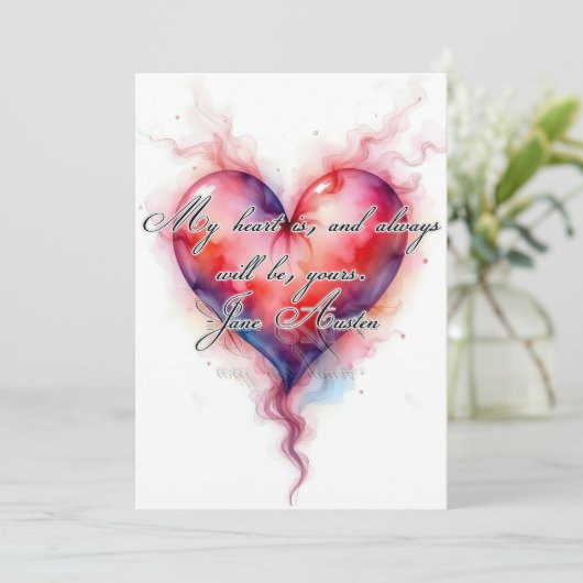 Het Hart van Austin  Feestdagenkaart (Staand voorkant)