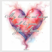 Het hart van Austin Sticker (Vel)