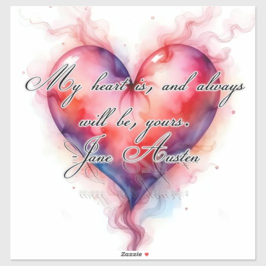 Het hart van Austin Sticker (Vel)