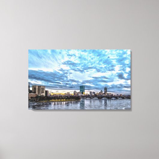 Het hart van Boston Canvas Print (Voorkant)