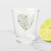 Het hart van Clovers Shot Glas (Achterkant)
