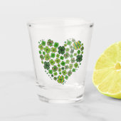 Het hart van Clovers Shot Glas (Voorkant)