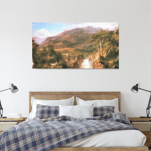 Het hart van de Andes, 1859 Canvas Afdruk (Insitu (Slaapkamer))