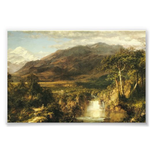 Het hart van de Andes door Frederic Edwin Church Foto Afdruk (Voorkant)