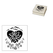 Het hart van de bergen - Hout Art Stamp Rubberstempel (Gestempeld)