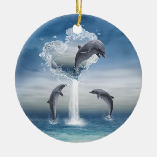 Het hart van de Dolfijnen rond Ornament (Voorkant)