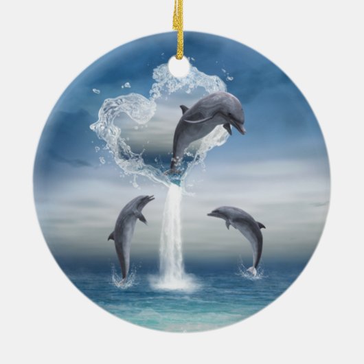 Het hart van de Dolfijnen rond Ornament (Achterkant)