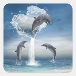 Het hart van de Dolfijnen Sticker