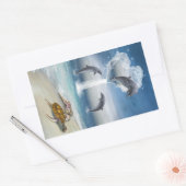 Het hart van de Dolfijnen Sticker (Envelop)