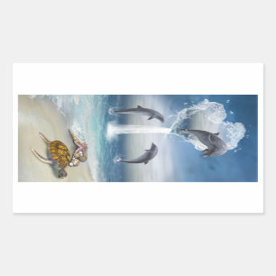 Het hart van de Dolphins Sticker