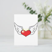 Het hart van de engel briefkaart (Staand voorkant)