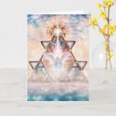 Het Hart van de engel Kaart (Gele Bloem)