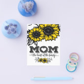 Het hart van de familie cadeau, Moederdag Gift Flyer (Enkel)