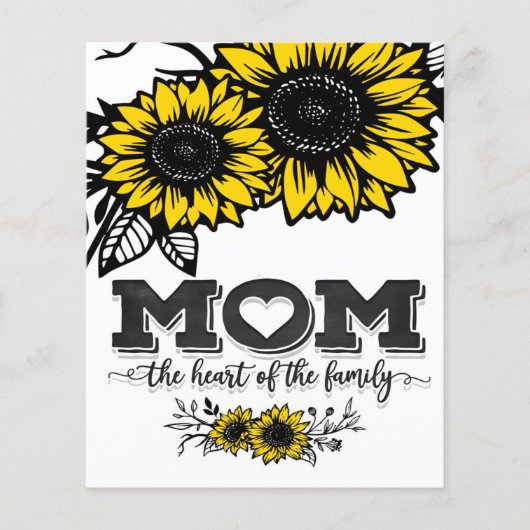 Het hart van de familie cadeau, Moederdag Gift Flyer (Voorkant)