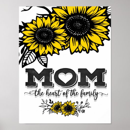 Het hart van de familie cadeau, Moederdag Gift Poster (Voorkant)
