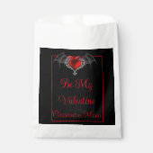 Het Hart van de gothic met Bat Wings Gepersonalise Bedankzakje (Voorkant)