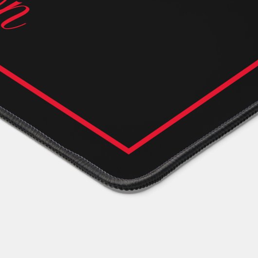 Het Hart van de gothic met Bat Wings Gepersonalise Bureaumat (Hoek)