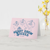 Het hart van de Grinch werd 3 keer zo groot Kaart (Gele Bloem)