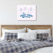 Het hart van de Grinch werd 3 maten groter Canvas Afdruk (Insitu (Slaapkamer))