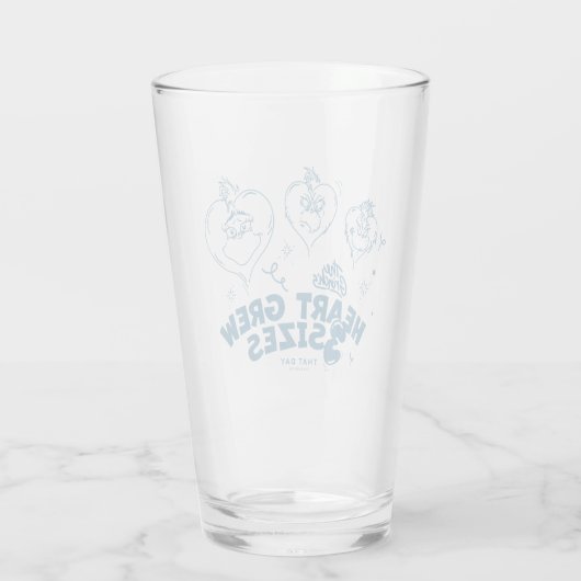 Het hart van de Grinch werd drie keer zo groot Glas (Achterkant)