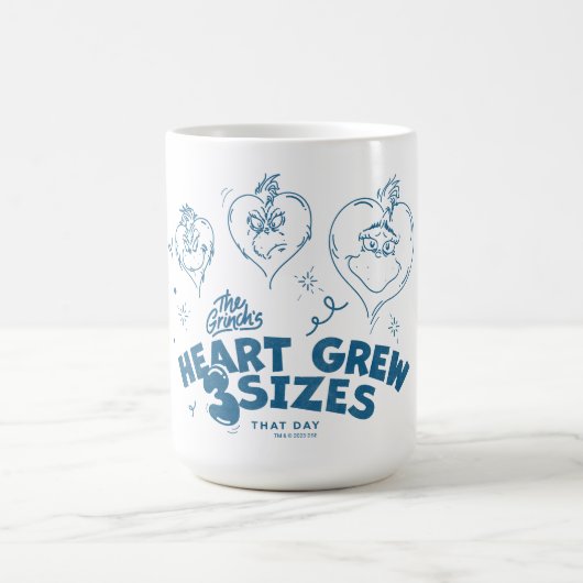 Het hart van de Grinch werd drie keer zo groot Koffiemok (Center)