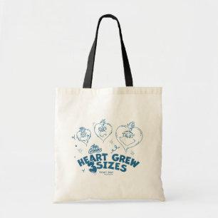 Het hart van de Grinch werd drie keer zo groot Tote Bag