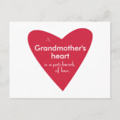 Het hart van de grootmoeder briefkaart (Voorkant)