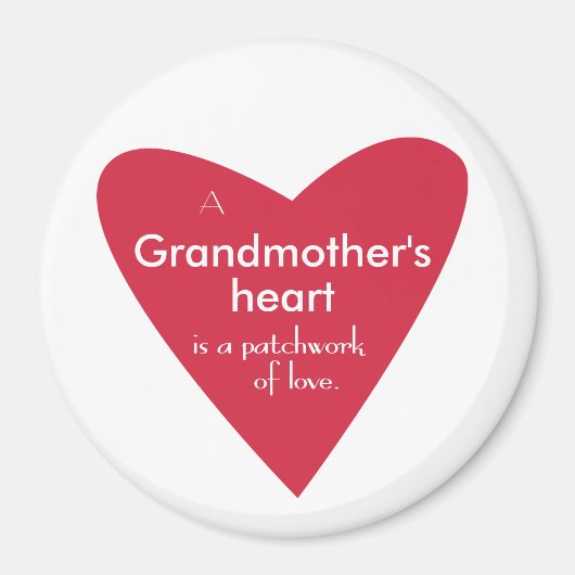 Het hart van de grootmoeder magneet (Voorkant)
