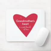 Het hart van de grootmoeder muismat (Met muis)