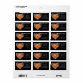 Het hart van de herfst etiket (Full Sheet)