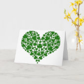 Het Hart van de klaver Kaart (Gele Bloem)