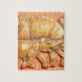 Het hart van de kudde: Elephant Customize Product Legpuzzel (Verticaal)