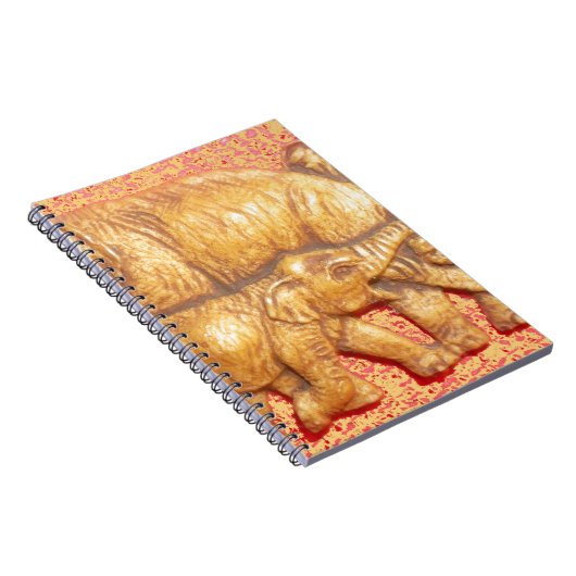 Het hart van de kudde: Elephant Family Portrait Notitieboek (Rechterzijde)