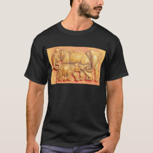 Het hart van de kudde: Elephant Family Portrait T-shirt