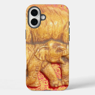 Het hart van de kudde   Olifant Familieportret A iPhone 16 Plus Hoesje