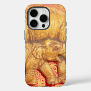 Het hart van de kudde   Olifant Familieportret A iPhone 16 Pro Hoesje