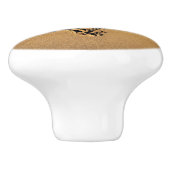 Het Hart van de liefde bij de Aangepersonaliseerde Keramische Knop (Zijkant)