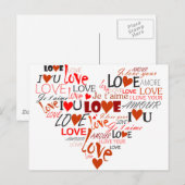 Het Hart van de liefde Briefkaart (Voorkant / Achterkant)