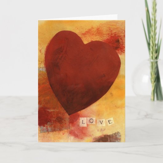 Het Hart van de liefde Feestdagen Kaart (Voorkant)